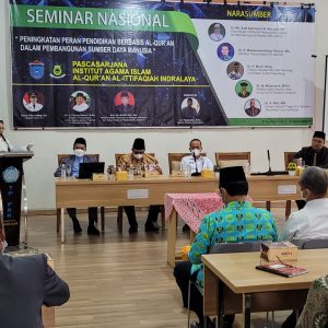 Seminar Nasional Pendidikan berbasis Al-Qur’an Pascasarjana IAIQI Realisasi MOU dengan Pemda Ogan Ilir; IIQ Jakarta; UIN Raden Fatah Palembang
